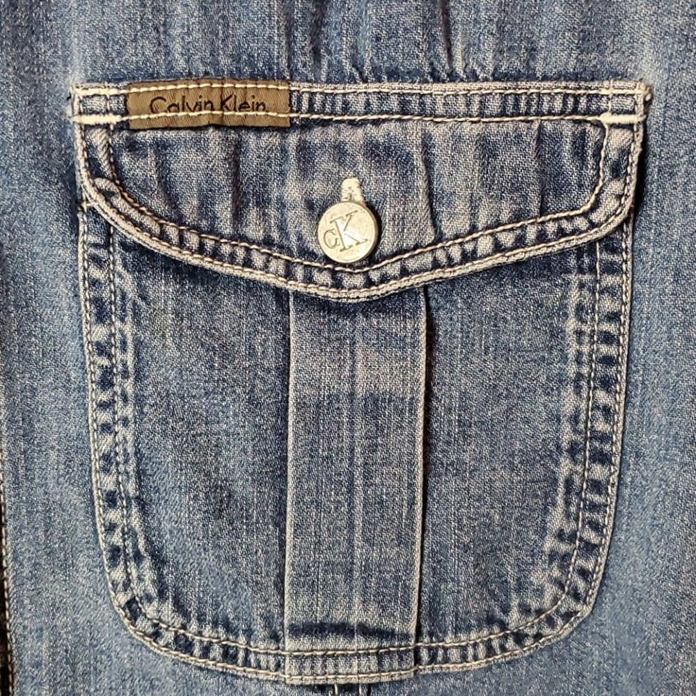 Vintage sleeveless button down shirt - Picture 3 of 5